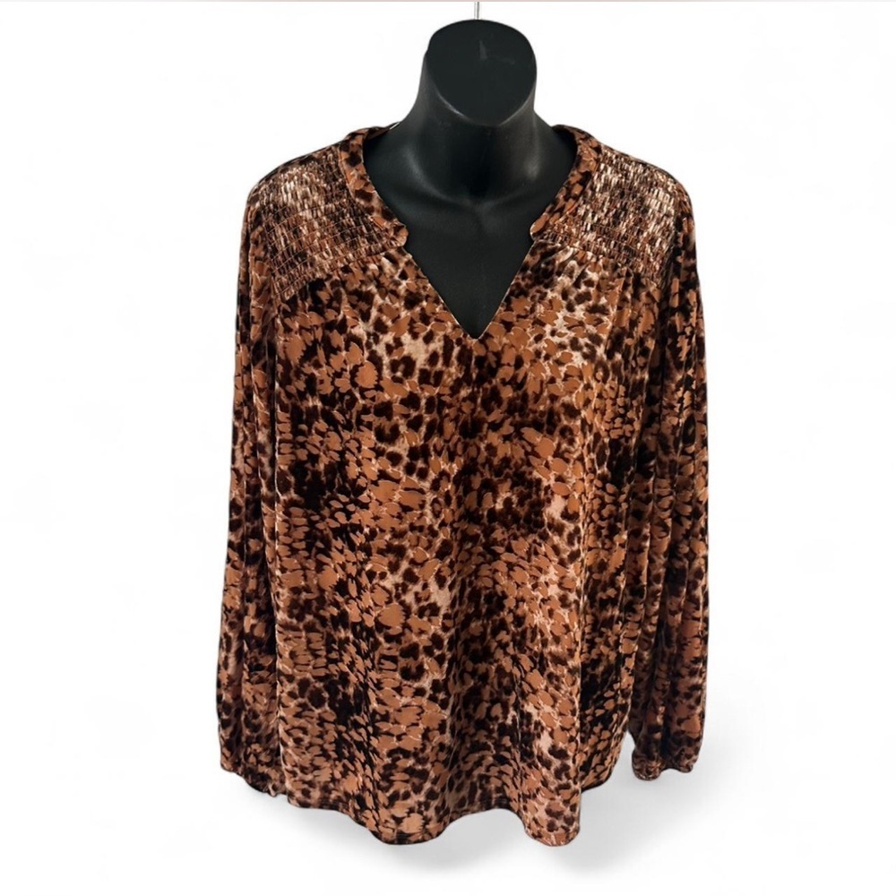 Nurture by Lamaze Brown Leopard Print Blouse